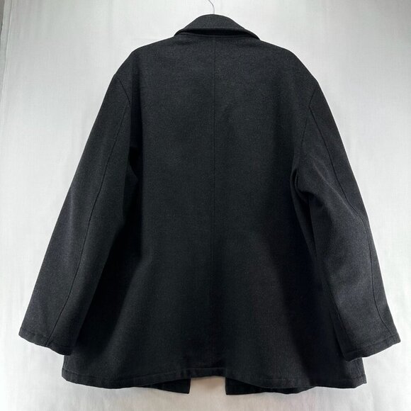 Pronto-Uomo Blazer Mens Size XL Boiled Wool Angora One Button Jacket Black - Picture 3 of 13